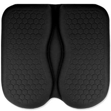 黑標蜂窩凝膠矽膠車用坐墊, 1個, 黑色