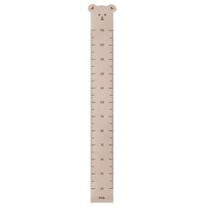 알포유 키 측정 페이퍼 벽 장식 20x200cm, 카키베어, 1개