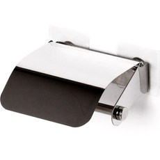 PLUSLIVING 黏貼式不鏽鋼衛生紙架 P12, 單一顏色, 1個