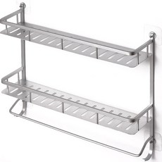 Plus Living 黏貼式雙層浴室層架50 P26, 單一顏色, 1個