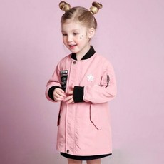 JELISPOON 童款時尚長版飛行外套