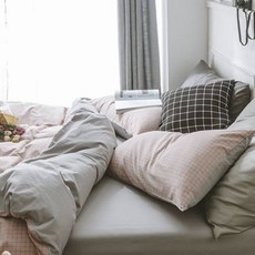 daydreamer 格紋印花水洗棉床被組