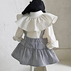 Bevenine Infant Check Chuchu 背帶燈籠褲