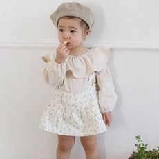 Bevenine 嬰兒花卉印花 Chuchu 吊帶燈籠褲