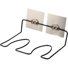 마이데일리 신발장 현관문 신발걸이 실내화걸이 정리대 2구, 블랙, 1개