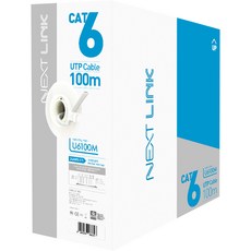 넥스트링크 다이렉트 UTP CAT 6 기가 랜케이블 CP-1549, 혼합색상, 1개, 100m