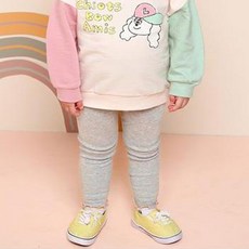 milk mile 童款撞色木耳滾邊內搭長褲