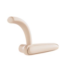 DM 柔軟現代門把套 右側, 米色