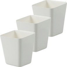 cofv 廚房用收納小籃子, 3個, 白色
