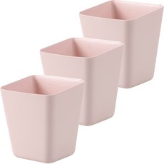 cofv 廚房用收納小籃子, 3個, 粉紅色