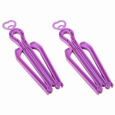 Hanbomnuri 鞋子抗皺固定支架收納支架, 紫色, 2個