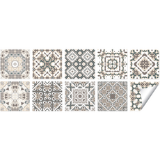 바우마켓 데코피디 3D 방수 타일 스티커 10종 세트, HT-04