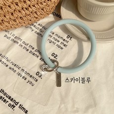 Rani Market 粉彩大環手機手腕掛繩, 1個, 天藍色