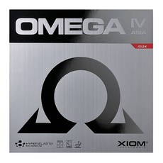 XIOM OMEGA 4 ASIA 桌球膠皮 MAX, 黑色
