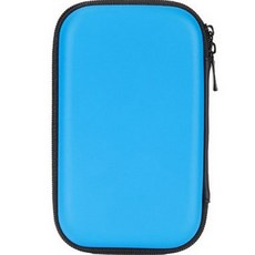 다해유 충전기 이어폰 보조배터리 파우치, 파랑, 1개