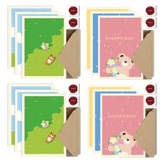 Thesomssi somdori 文具 6 種 x 2p 套組, 1套, 混合顏色