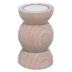 Merryguild 燭台 蠟燭台 蠟燭 現代風底座 小型 三層, 木質