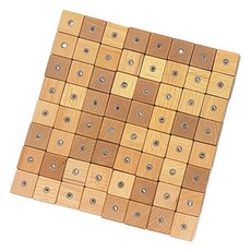 kinderschool Magplus 磁力方塊 64p, 棕色