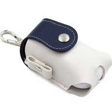 에이팀 골프공 가죽 파우치, 네이비, 1개