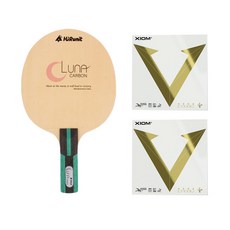 Hyronit Luna Carbon ST + Exion Vega Tour 乒乓球拍橡膠套組, 單品