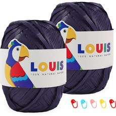 Knitt Lui 線 45g x 2p + 記號環 5p 組, 122霧面紫色(Lui線), 隨機出貨(段數環), 1套