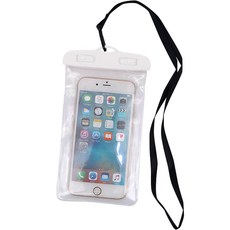 Hiery 簡約智慧型手機觸控防水袋, 透明白, 1個