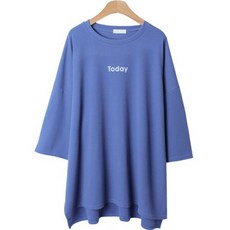 린다샵 여성용 바라링 투데이 박시핏 라운드넥 반팔 티셔츠 cpt11872k31rl