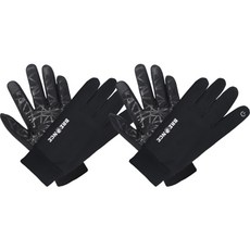 BRENCE TOUCH ON 潛水布料防寒手套 雙手 2件組, 黑色