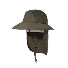 소니오 차양 케이프 통기성 야외 낚시 모자, 04 아미그린