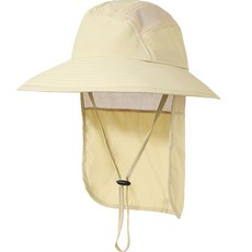 소니오 차양 케이프 통기성 야외 낚시 모자, 05 베이지