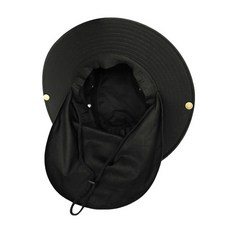 Sonio 披肩帽 戶外釣魚帽, 02 黑色