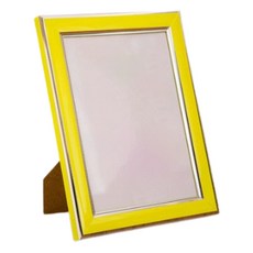 J 塑膠彩色相框, 黃色, 1個