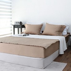 파코홈 아망떼 클린스 오가닉 순면 침대패드, BEIGE