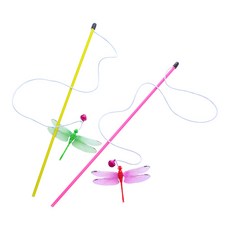 틸릿 고양이 잠자리 낚시대 2p, 랜덤발송, 1개