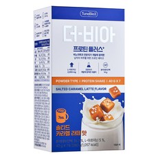 左旋精胺酸蛋白奶昔沖泡粉 鹽味焦糖拿鐵風味 7包入, 280g, 1盒