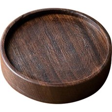 흑안우드 감성 다도 트레이 RK_943, 원형, 1개