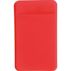 스마트리빙 심플 카드 포켓 케이스, 레드, 1개