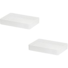 Block Mart 廚房用品瀝水盤 2入, 白色