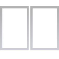 27리빙 자석형 광고판 2p, 실버