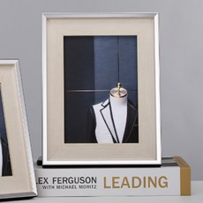 人生發電所 木質與銀色邊框 照片收納桌上型相框, 混合色, 1個