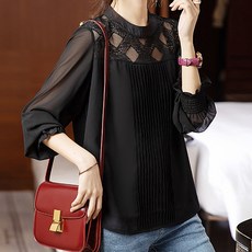 Athelic 大號透視菱形圖案襯衫長袖 T 卹 01716