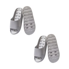 THE ZAKKA PVC紋理防滑浴室拖鞋 2入, 灰色