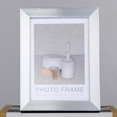 人生發電廠 現代桌上型相框, 銀色, 1個