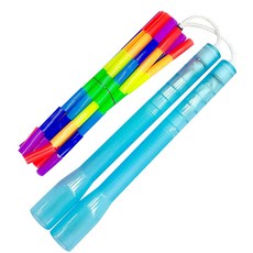 JFROPE Twinkle 彩虹串珠跳繩, 天藍色