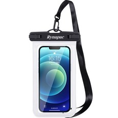 스테디얼 다용도 핸드폰 터치 스크린 방수팩, 화이트, 1개