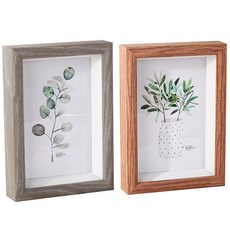 Good Shop 迷你相框 2件組, 灰色, 棕色