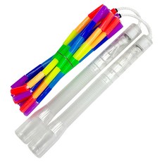 JFROPE Twinkle 彩虹串珠跳繩, 白色