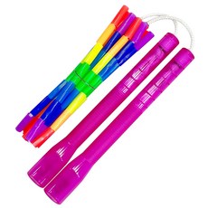 제이에프로프 트윙클 무지개 구슬 줄넘기, 보라색, 1개