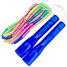 JFROPE Twinkle 兒童彩虹軟質串珠跳繩, 海軍藍, 1個