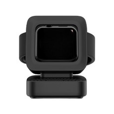 12라운드 레트로 스마트워치 충전거치대, 블랙